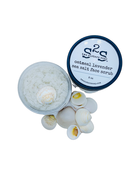 Oatmeal Lavender Sea Salt Face Scrub