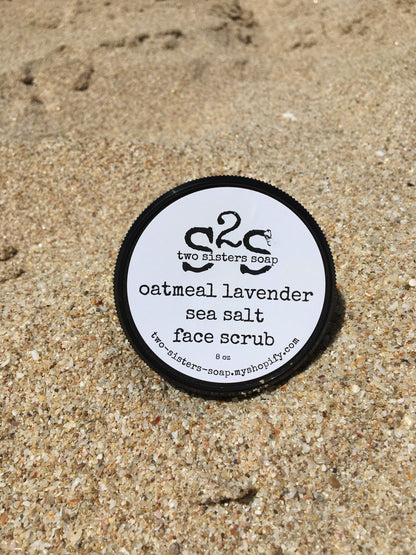 Oatmeal Lavender Sea Salt Face Scrub