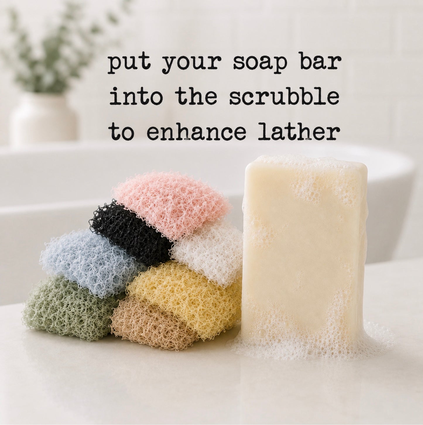 Scrubbles Soap Savers for Soap Bar with Goats Milk