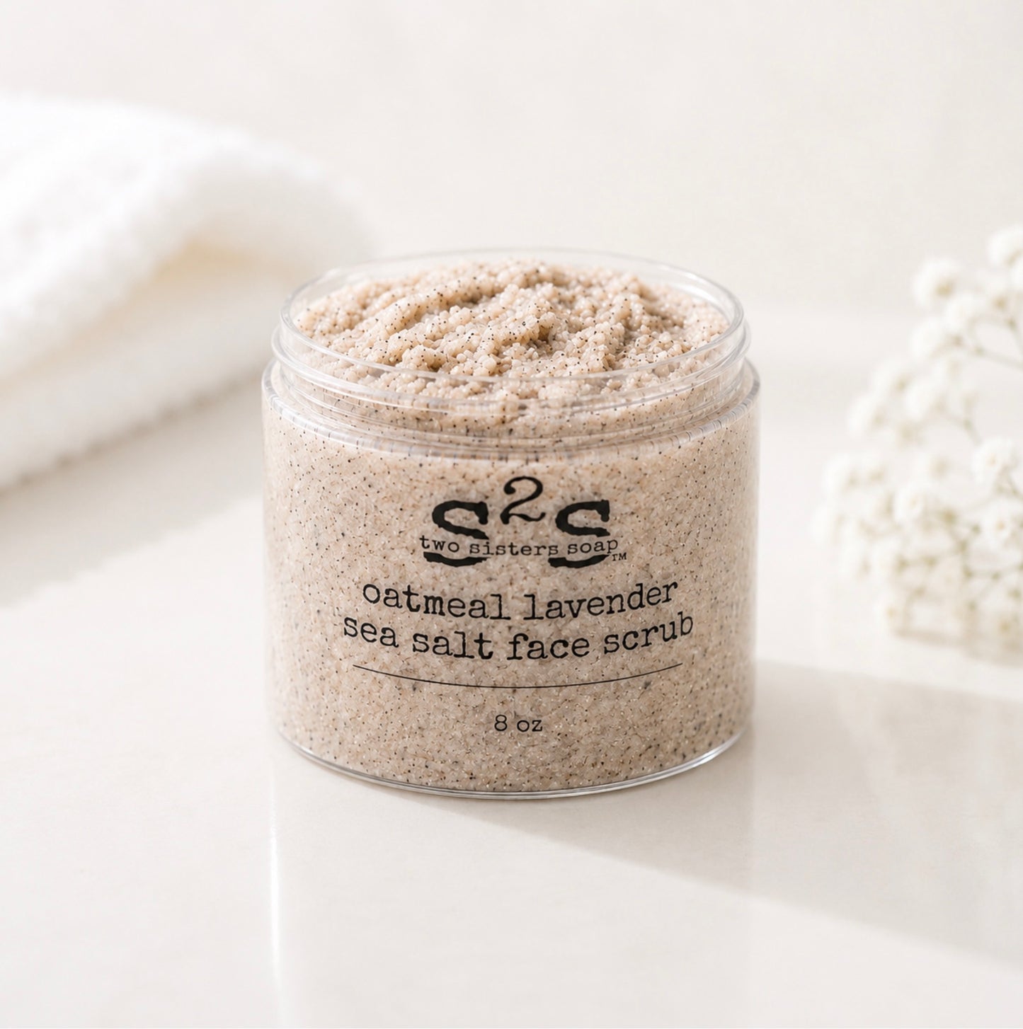 Oatmeal Lavender Sea Salt Face Scrub