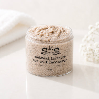 Oatmeal Lavender Sea Salt Face Scrub