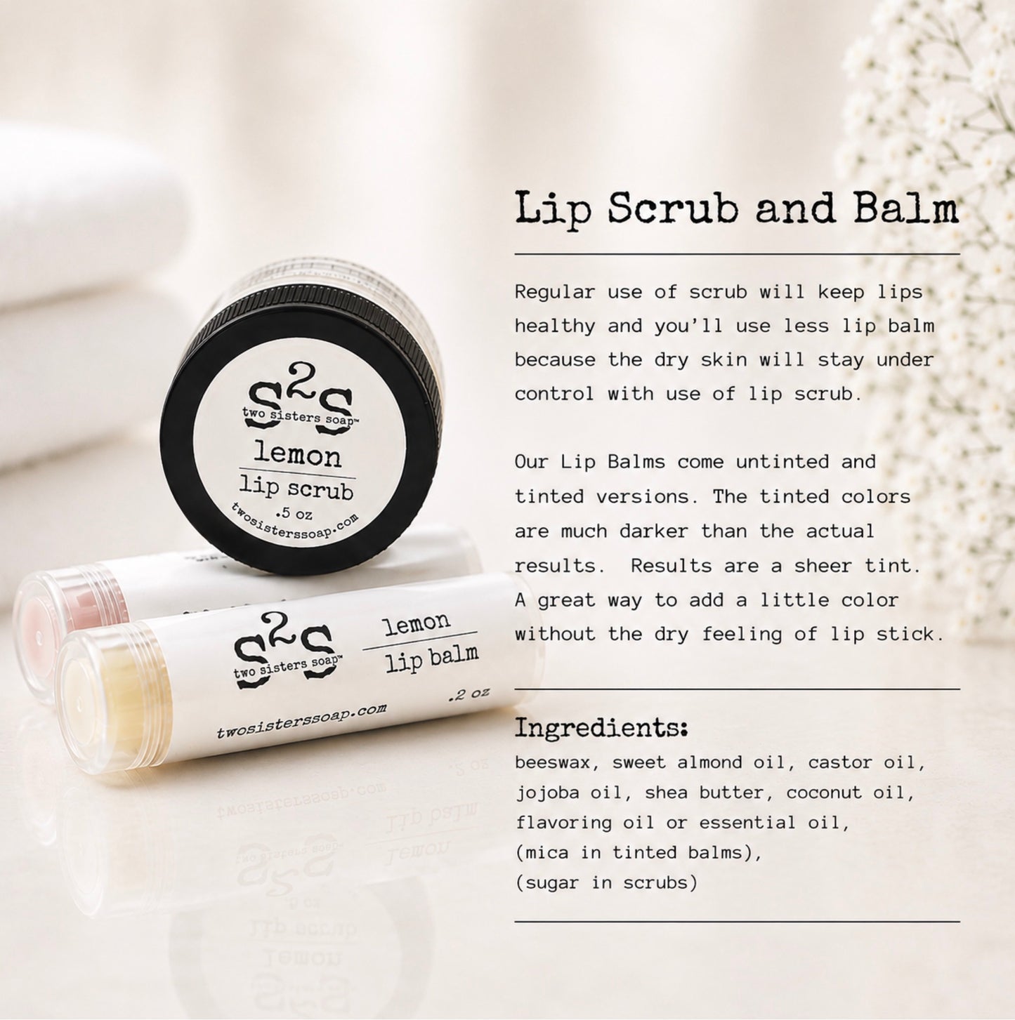 Lip Balms & Scrubs